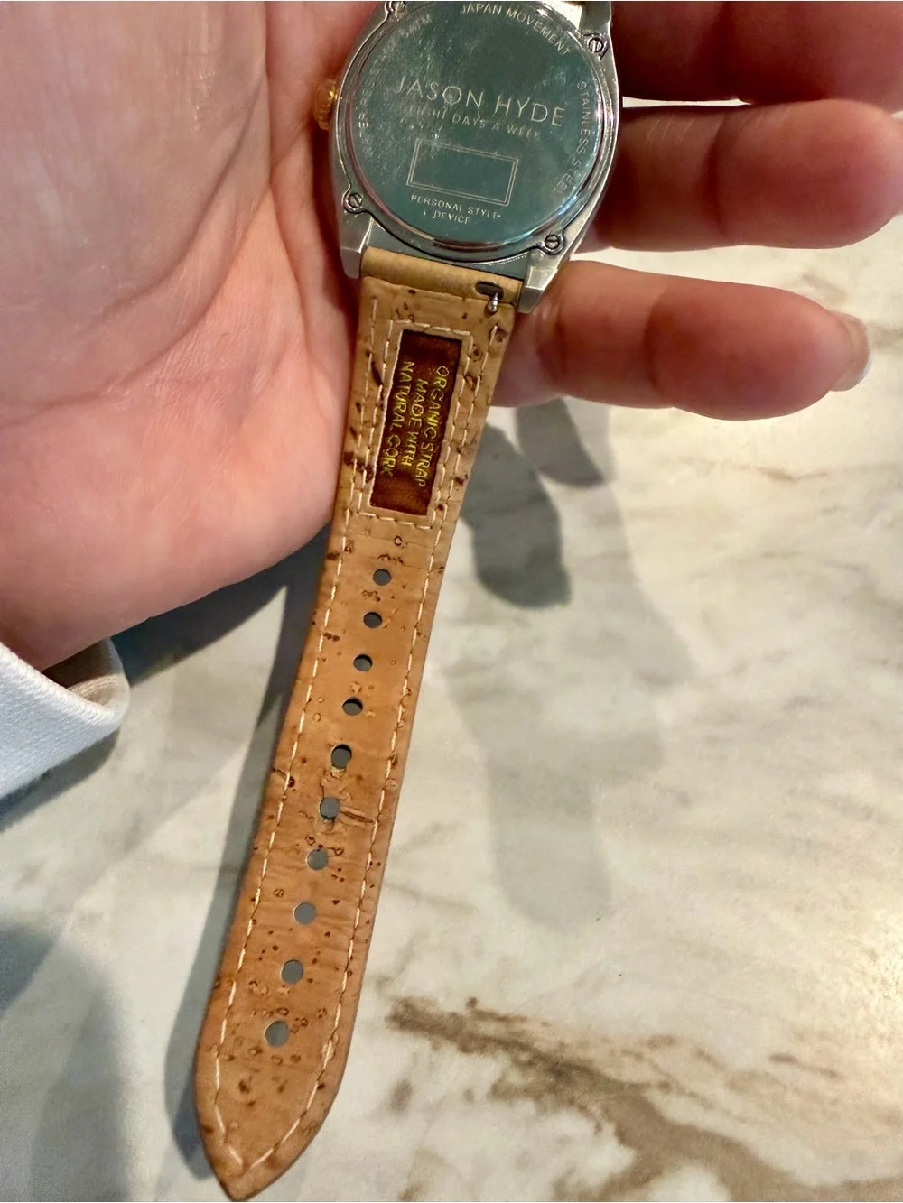 Women’s Beige/Tan Leather Strap Watch